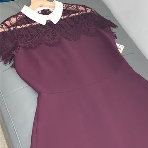 New w/ tags, Burgundy Masion Jules dress (Sz. med)